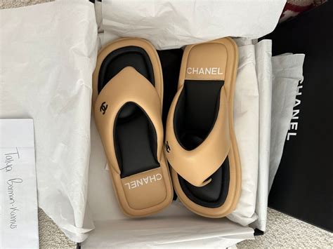 chanel flip flops womens|Chanel flip flops price.